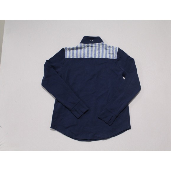 Vineyard Vines Women Blue Sweater Zip Up Cotton Size XS - Picture 7 of 8